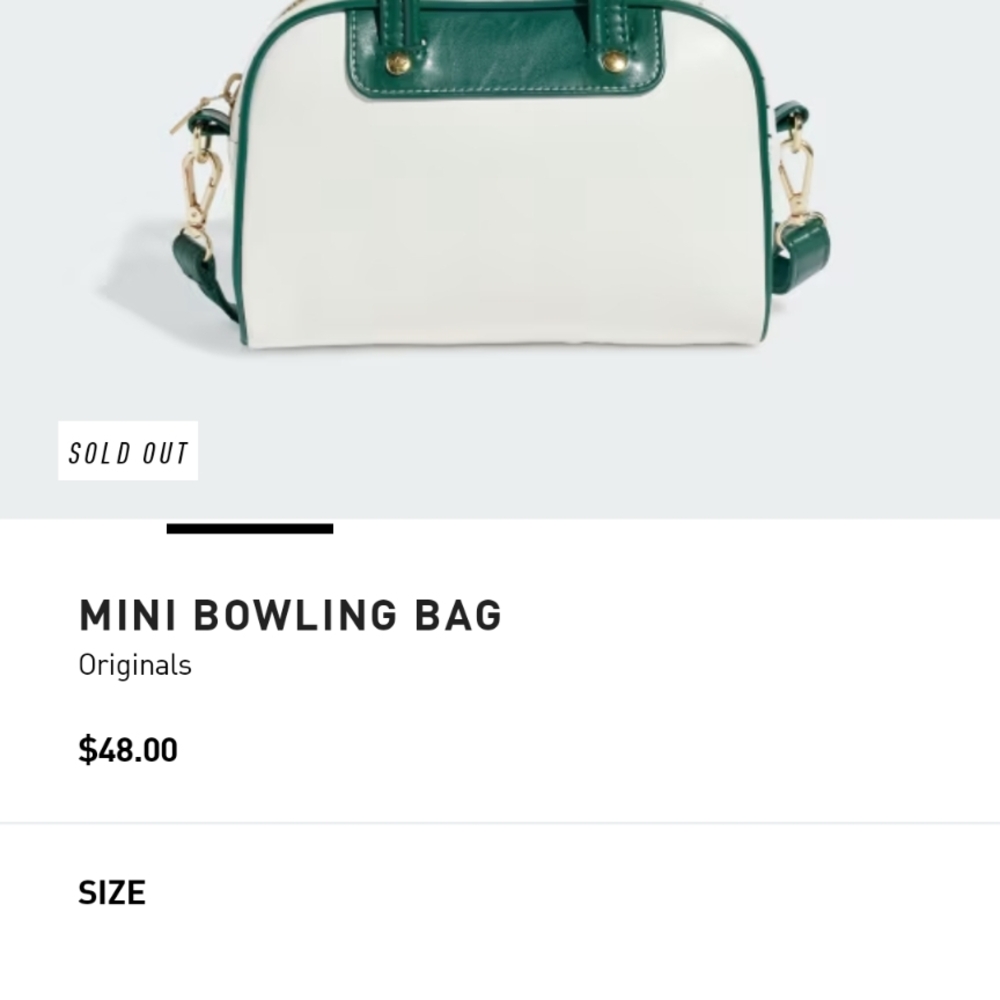 Adidas Mini Bowling Bag - Green and White - Picture 3 of 7
